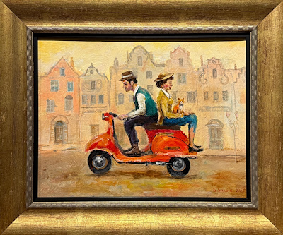 David Sanaia imzalı tablo — Yağlı Boya, 30×40 cm, 12.000 TL müzayede satışı