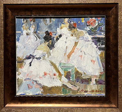 Vladimir Trush imzalı tablo — Yağlı Boya, 25×27 cm, 10.000 TL müzayede satışı