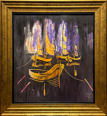 Aydın Baykara imzalı tablo — Karışık Teknik, 50×45 cm, 7.500 TL müzayede satışı