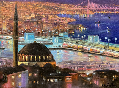 Nihat Evren Derman imzalı tablo — Yağlı Boya, 30×40 cm, 37.500 TL müzayede satışı
