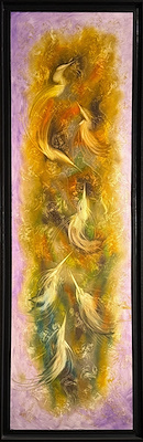 Spyros Georgas imzalı tablo — Yağlı Boya, 170×50 cm, 30.000 TL müzayede satışı
