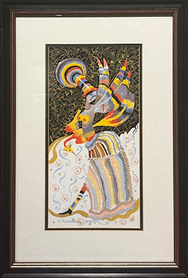 Valentin Rekunenko imzalı tablo — Guaj, 33×17 cm, 8.000 TL müzayede satışı