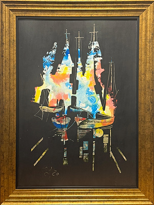 Aydın Baykara imzalı tablo — Karışık Teknik, 70×50 cm, 11.000 TL müzayede satışı