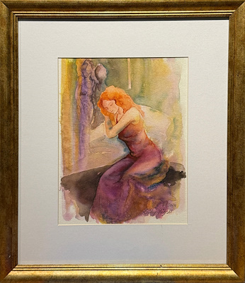 Gülay Yüksel imzalı tablo — Sulu Boya, 30×22 cm, 5.500 TL müzayede satışı