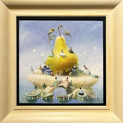 Giorgi Melikidze imzalı tablo — Yağlı Boya, 40×40 cm, 37.500 TL müzayede satışı