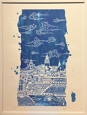 Anna Saifulina imzalı tablo — Baskı, 80×60 cm, 5.500 TL müzayede satışı