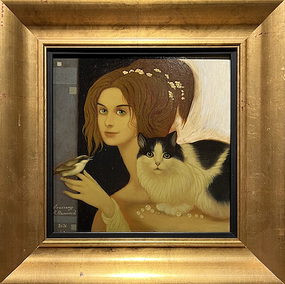 Aleksandr Melnikov imzalı tablo — Yağlı Boya, 30×30 cm, 37.500 TL müzayede satışı