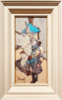 Nazım Yunusov imzalı tablo — Yağlı Boya, 40×20 cm, 8.000 TL müzayede satışı