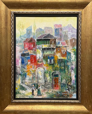 David Sanaia imzalı tablo — Yağlı Boya, 40×30 cm, 8.000 TL müzayede satışı