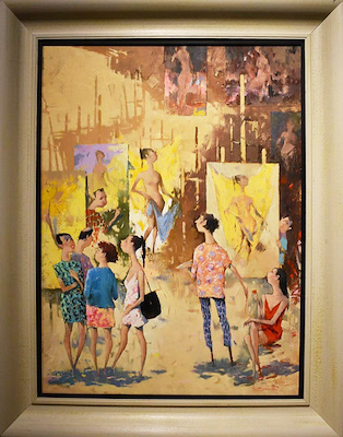 Senan Eynullayev imzalı tablo — Yağlı Boya, 95×70 cm, 80.000 TL müzayede satışı