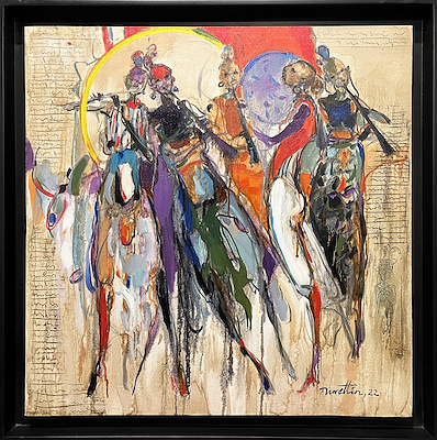 Nurettin Akkaya imzalı tablo — Yağlı Boya, 60×60 cm, 40.000 TL müzayede satışı