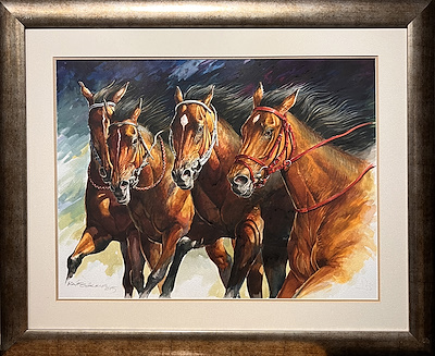 Raif Gökkuş imzalı tablo — Sulu Boya, 55×70 cm, 9.500 TL müzayede satışı