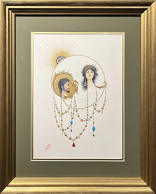 Yakup Cem imzalı tablo — Minyatür, 34×24 cm, 110.000 TL müzayede satışı