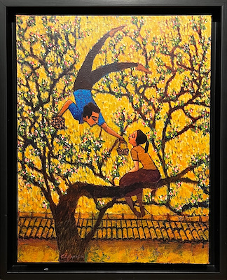 Kadir Öztoprak imzalı tablo — Yağlı Boya, 50×40 cm, 40.000 TL müzayede satışı