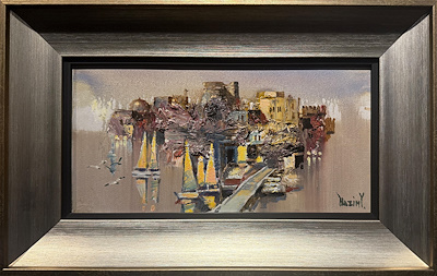 Nazım Yunusov imzalı tablo — Yağlı Boya, 20×40 cm, 11.000 TL müzayede satışı
