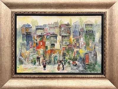 David Sanaia imzalı tablo — Yağlı Boya, 28×40 cm, 13.000 TL müzayede satışı