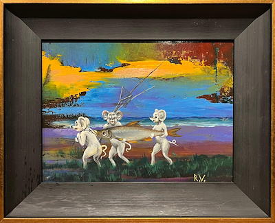 Victor Rybachuk imzalı tablo — Yağlı Boya, 26×36 cm, 3.250 TL müzayede satışı