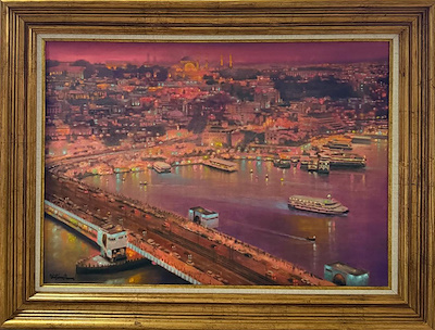 Nihat Evren Derman imzalı tablo — Yağlı Boya, 50×70 cm, 32.500 TL müzayede satışı