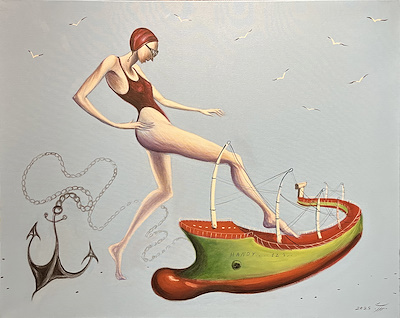 Nazar Moosavinia imzalı tablo — Yağlı Boya, 80×100 cm, 12.000 TL müzayede satışı