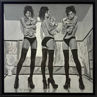 Kenan Hak imzalı tablo — Yağlı Boya, 60×60 cm, 5.000 TL müzayede satışı