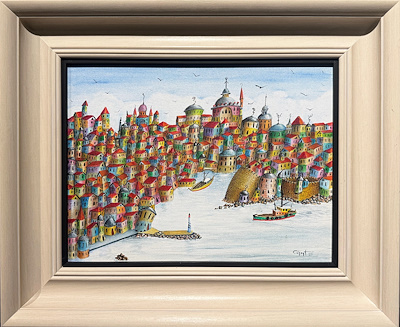 Cüneyt Süer imzalı tablo — Akrilik Boya, 30×40 cm, 30.000 TL müzayede satışı
