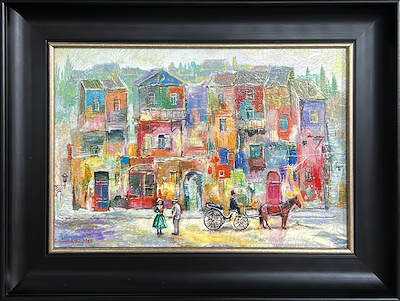 David Sanaia imzalı tablo — Yağlı Boya, 30×44 cm, 10.000 TL müzayede satışı