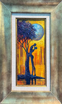 Saner Cabraılov imzalı tablo — Yağlı Boya, 24×11 cm, 4.250 TL müzayede satışı
