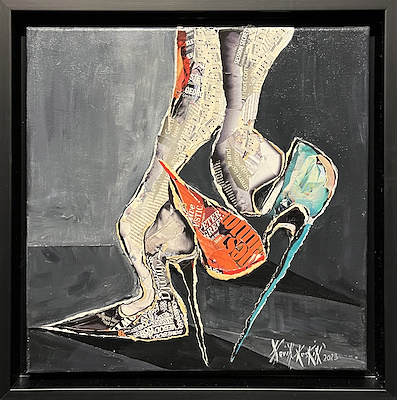 Nevin Keskin imzalı tablo — Karışık Teknik, 40×40 cm, 2.250 TL müzayede satışı