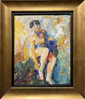 Alfred Mirashi Milot imzalı tablo — Yağlı Boya, 30×23 cm, 5.000 TL müzayede satışı
