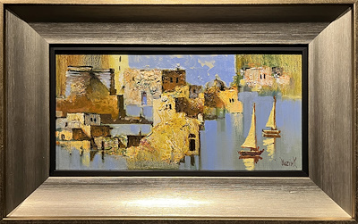 Nazım Yunusov imzalı tablo — Yağlı Boya, 20×40 cm, 6.000 TL müzayede satışı