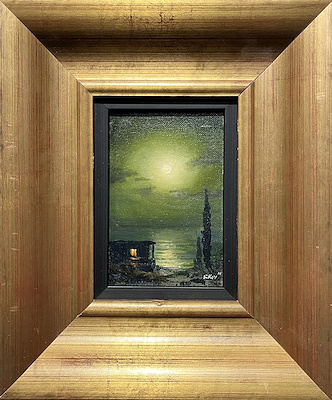 Sergey Koval imzalı tablo — Yağlı Boya, 14×9 cm, 15.000 TL müzayede satışı