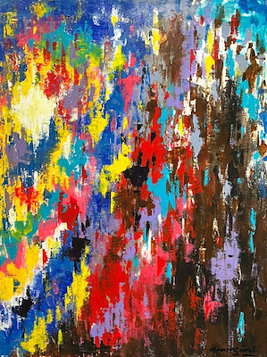 Demir Gürel imzalı tablo — Akrilik Boya, 80×60 cm, 10.000 TL müzayede satışı