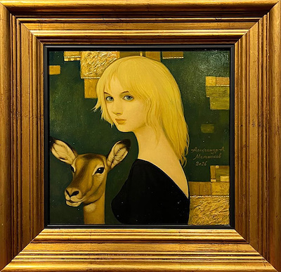 Aleksandr Melnikov imzalı tablo — Yağlı Boya, 30×30 cm, 75.000 TL müzayede satışı