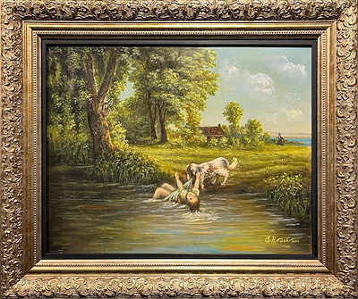 Abdurrezzak Kurtuluş imzalı tablo — Yağlı Boya, 40×50 cm, 9.500 TL müzayede satışı