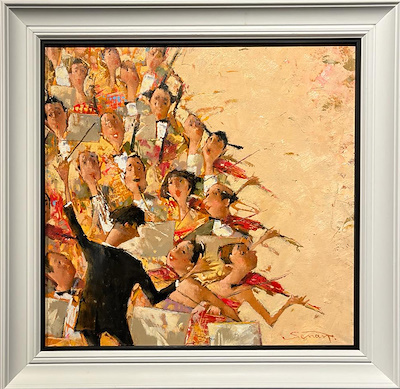 Senan Eynullayev imzalı tablo — Yağlı Boya, 50×50 cm, 37.500 TL müzayede satışı
