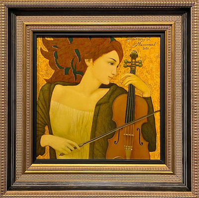 Aleksandr Melnikov imzalı tablo — Yağlı Boya, 30×30 cm, 90.000 TL müzayede satışı
