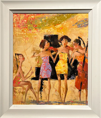 Senan Eynullayev imzalı tablo — Yağlı Boya, 50×41 cm, 35.000 TL müzayede satışı