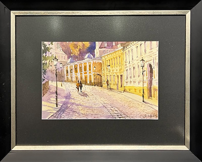 Sergey Shcherbakov imzalı tablo — Sulu Boya, 19×28 cm, 2.000 TL müzayede satışı