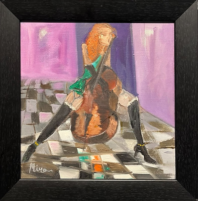 Mira Koldaş imzalı tablo — Yağlı Boya, 35×35 cm, 2.000 TL müzayede satışı
