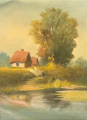 Sender Petr imzalı tablo — Yağlı Boya, 40×30 cm, 4.500 TL müzayede satışı