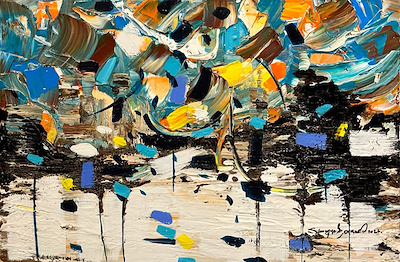 Sümeyye Bozkurt imzalı tablo — Akrilik Boya, 40×60 cm, 2.000 TL müzayede satışı