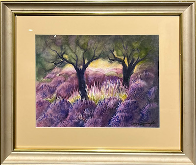 Cengiz Çapanoğlu imzalı tablo — Sulu Boya, 25×32 cm, 2.500 TL müzayede satışı