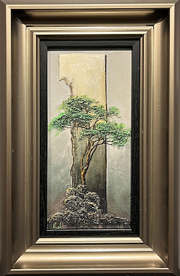 Saner Cabraılov imzalı tablo — Yağlı Boya, 24×11 cm, 3.000 TL müzayede satışı