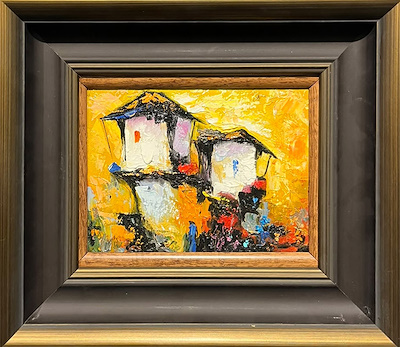 Hunor Jabraılov imzalı tablo — Yağlı Boya, 15×20 cm, 2.500 TL müzayede satışı