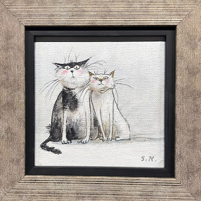 Namık Salamov imzalı tablo — Yağlı Boya, 15×15 cm, 3.000 TL müzayede satışı