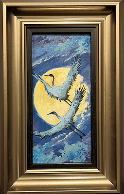Saner Cabraılov imzalı tablo — Yağlı Boya, 24×10 cm, 2.500 TL müzayede satışı