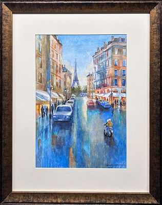 Cengiz Çapanoğlu imzalı tablo — Sulu Boya, 39×28 cm, 2.500 TL müzayede satışı