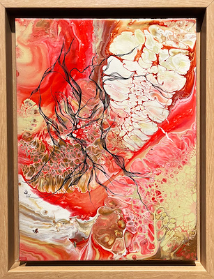 Mahsa Fatemı Alavı imzalı tablo — Karışık Teknik, 40×30 cm, 2.750 TL müzayede satışı