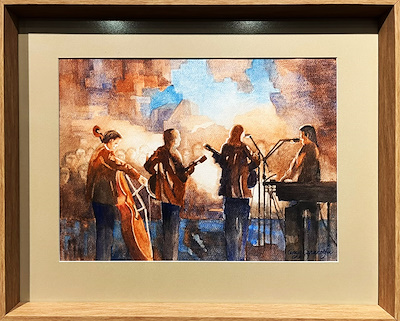 Cengiz Çapanoğlu imzalı tablo — Sulu Boya, 28×39 cm, 2.500 TL müzayede satışı