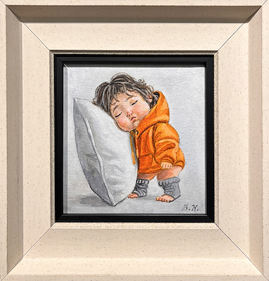Namık Salamov imzalı tablo — Yağlı Boya, 15×15 cm, 4.000 TL müzayede satışı